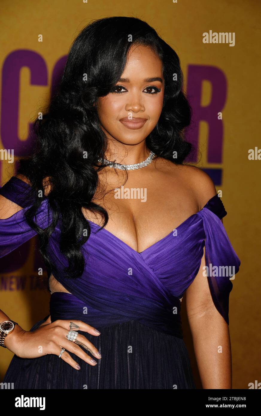 LOS ANGELES, CALIFORNIA - DECEMBER 06: Gabriella Wilson aka H.E.R