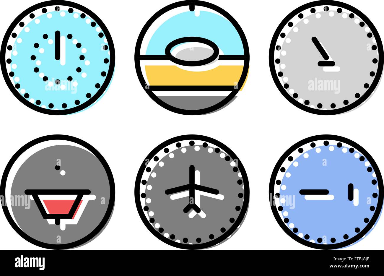 Aviation instrumentation Stock Vector Images - Alamy