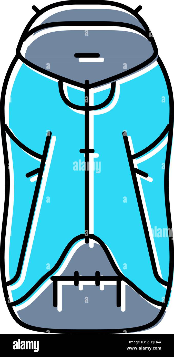 climbing pack mountaineering adventure color icon vector illustration ...