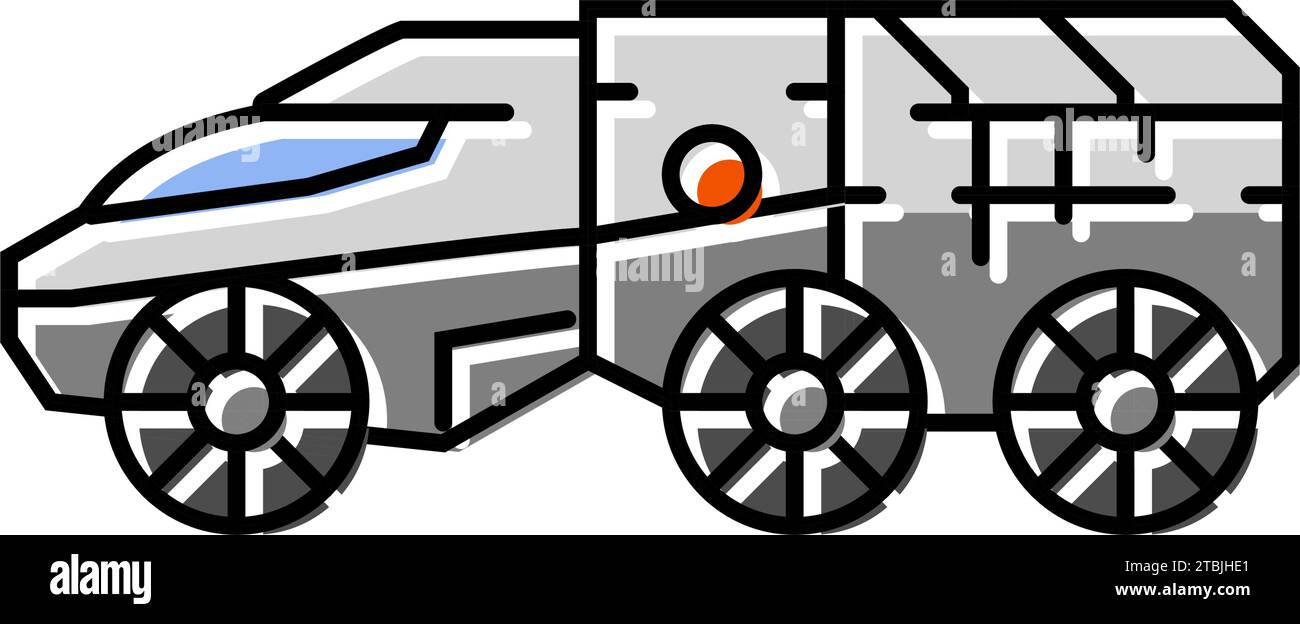 mars rover planet color icon vector illustration Stock Vector Image ...