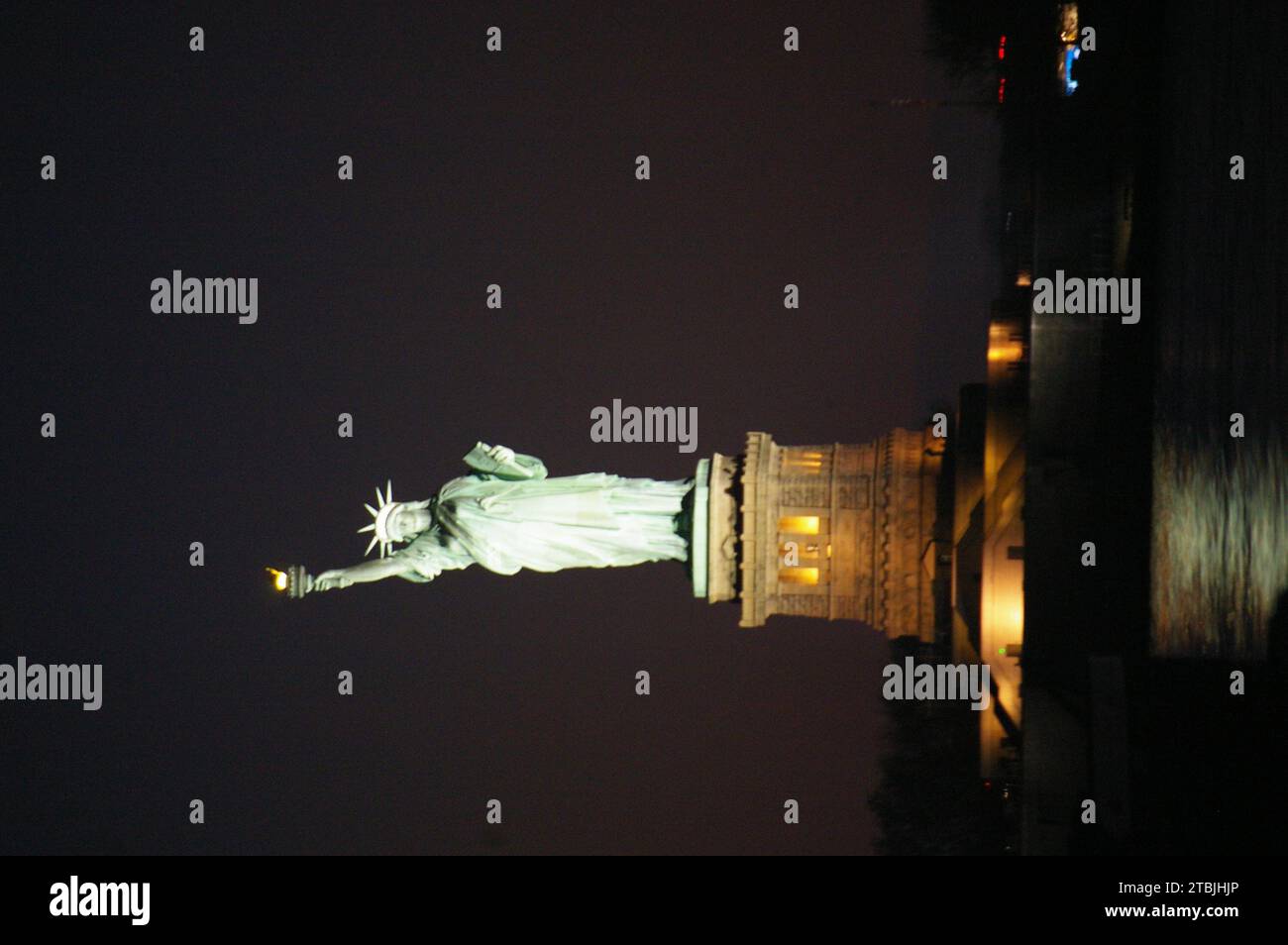Statue of Liberty from the Staten Island Ferry Stock Photo Alamy