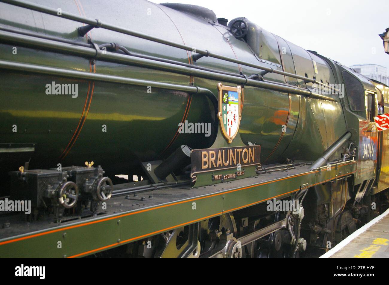 West Country Class 4-6-2 Braunton Stock Photo