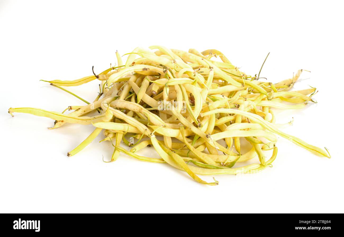 butter beans in front of white background Stock Photo