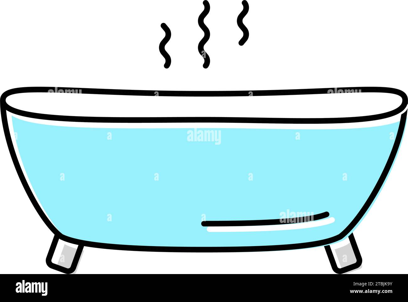 hot bath color icon vector illustration Stock Vector Image & Art - Alamy
