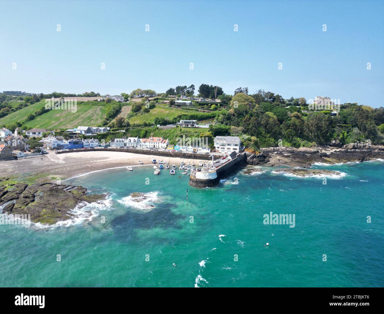 Jersey channel islands aerial hi-res stock photography and images - Alamy