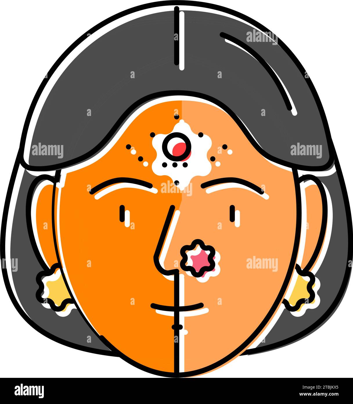 Bindi hindu Stock Vector Images - Alamy