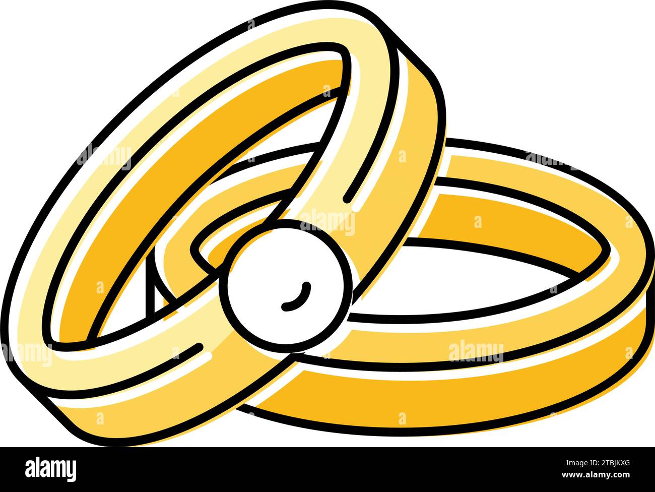 wedding rings love color icon vector illustration Stock Vector Image ...