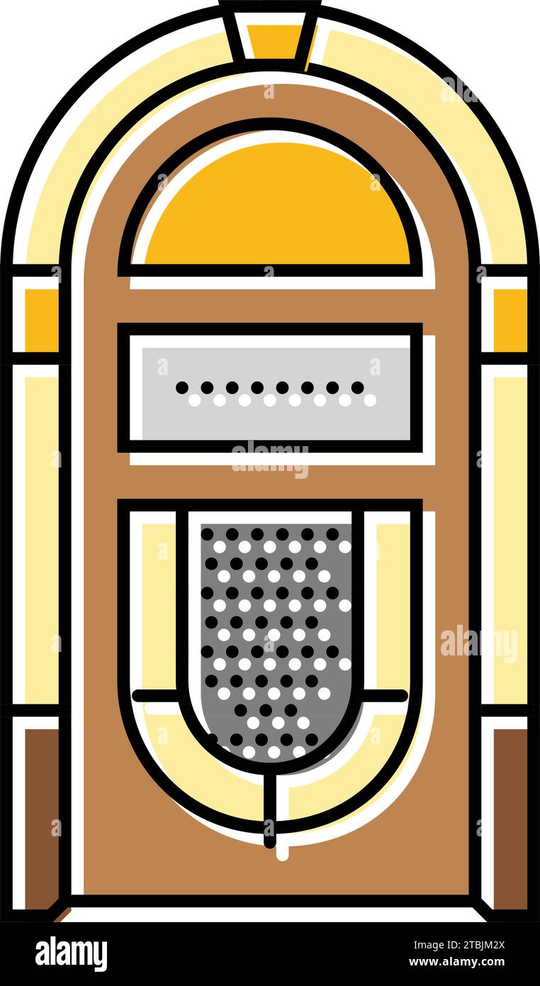 cassette tape music retro character color icon vector illustration ...