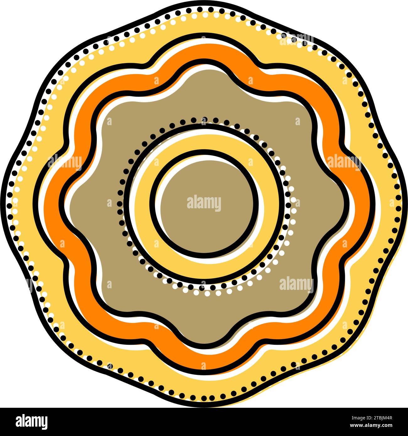 puja thali color icon vector illustration Stock Vector