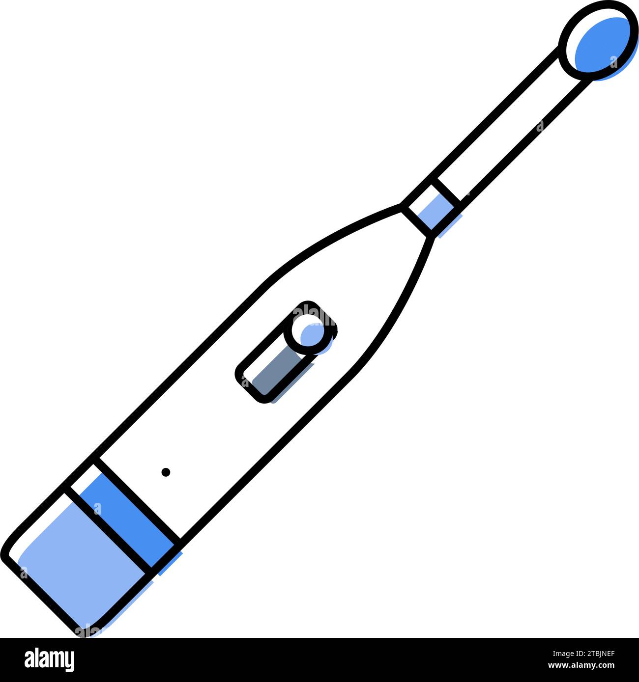 toothbrush hygiene color icon vector illustration Stock Vector Image ...