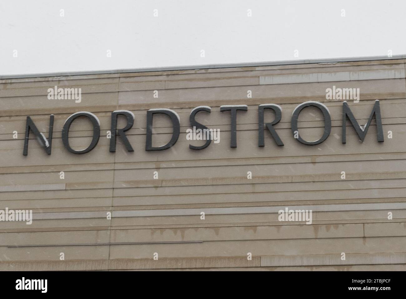 Toronto, ON, Canada - August 30, 2023:View at the Nordstrom store sign in America Stock Photo