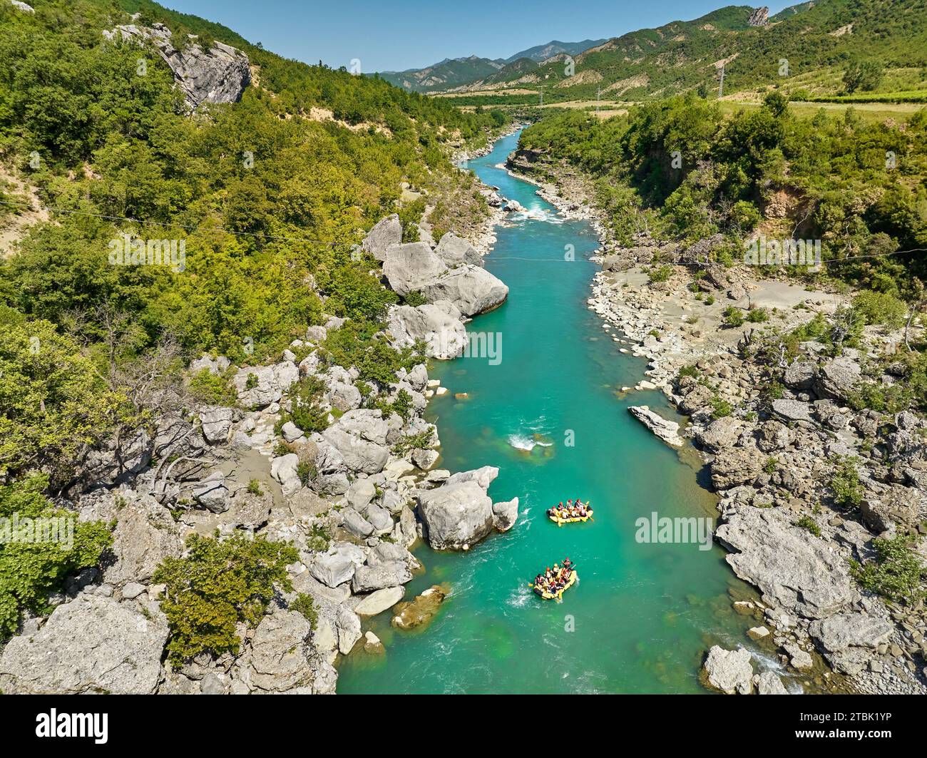 Vjosa river albania raft hi-res stock photography and images - Alamy