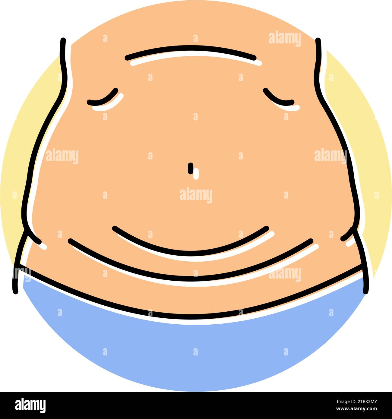 sudden weight gain disease symptom color icon vector illustration Stock Vector Image & Art Alamy