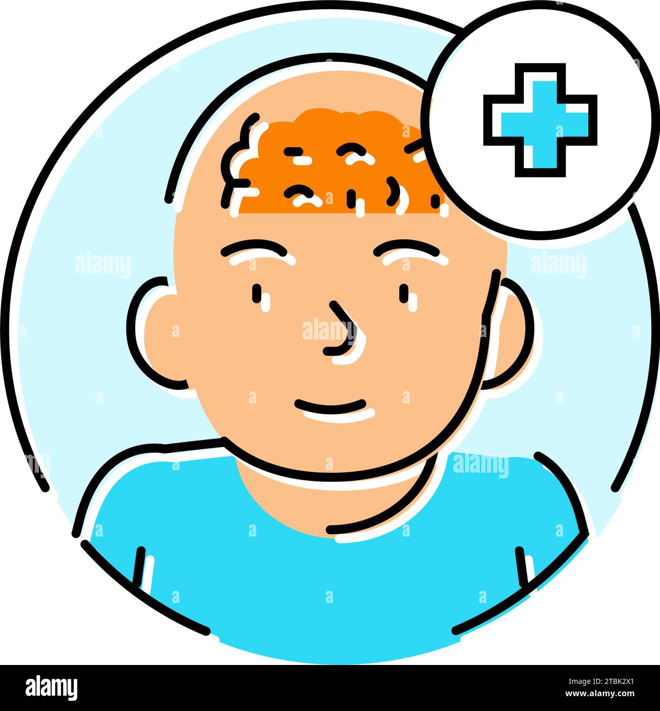 pediatric neurology neurologist color icon vector illustration Stock 
