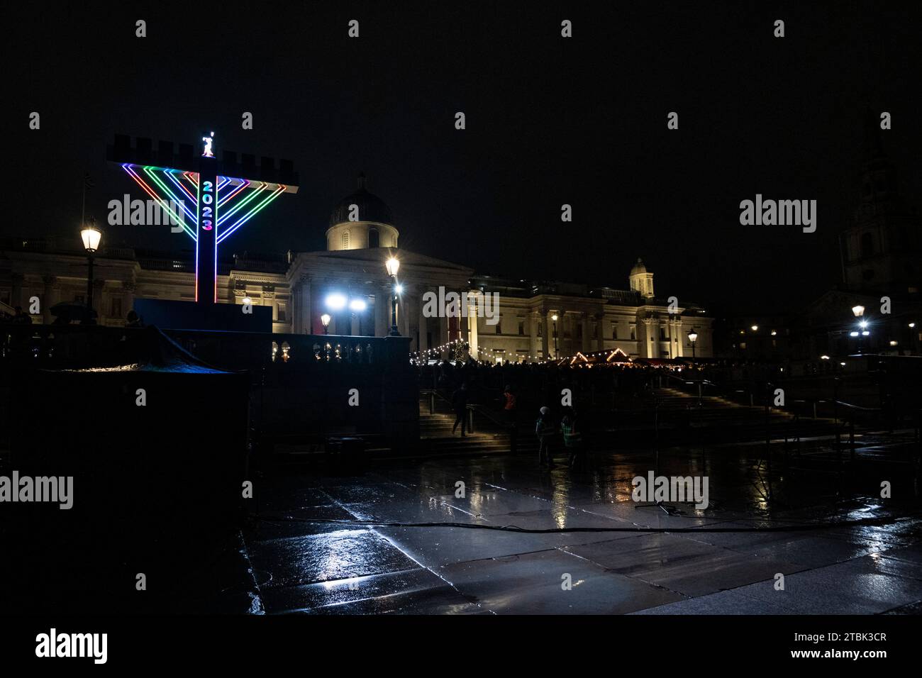 London, UK. 7 December 2023. The annual Menorah has been lit in