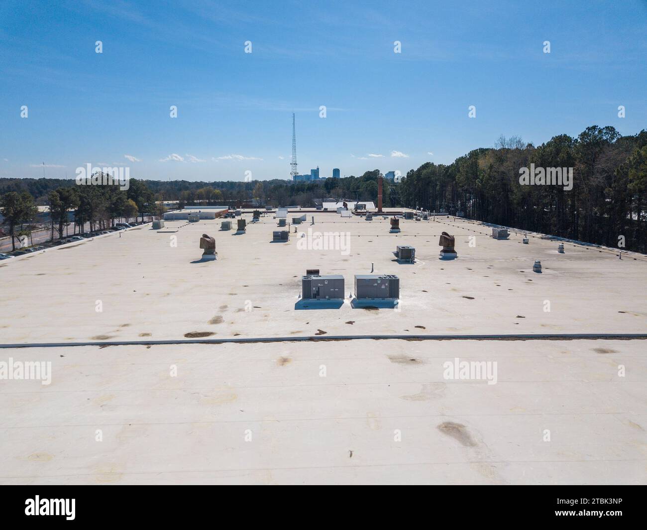 Drone photos of commercial buildings in Raleigh NC Stock Photo Alamy