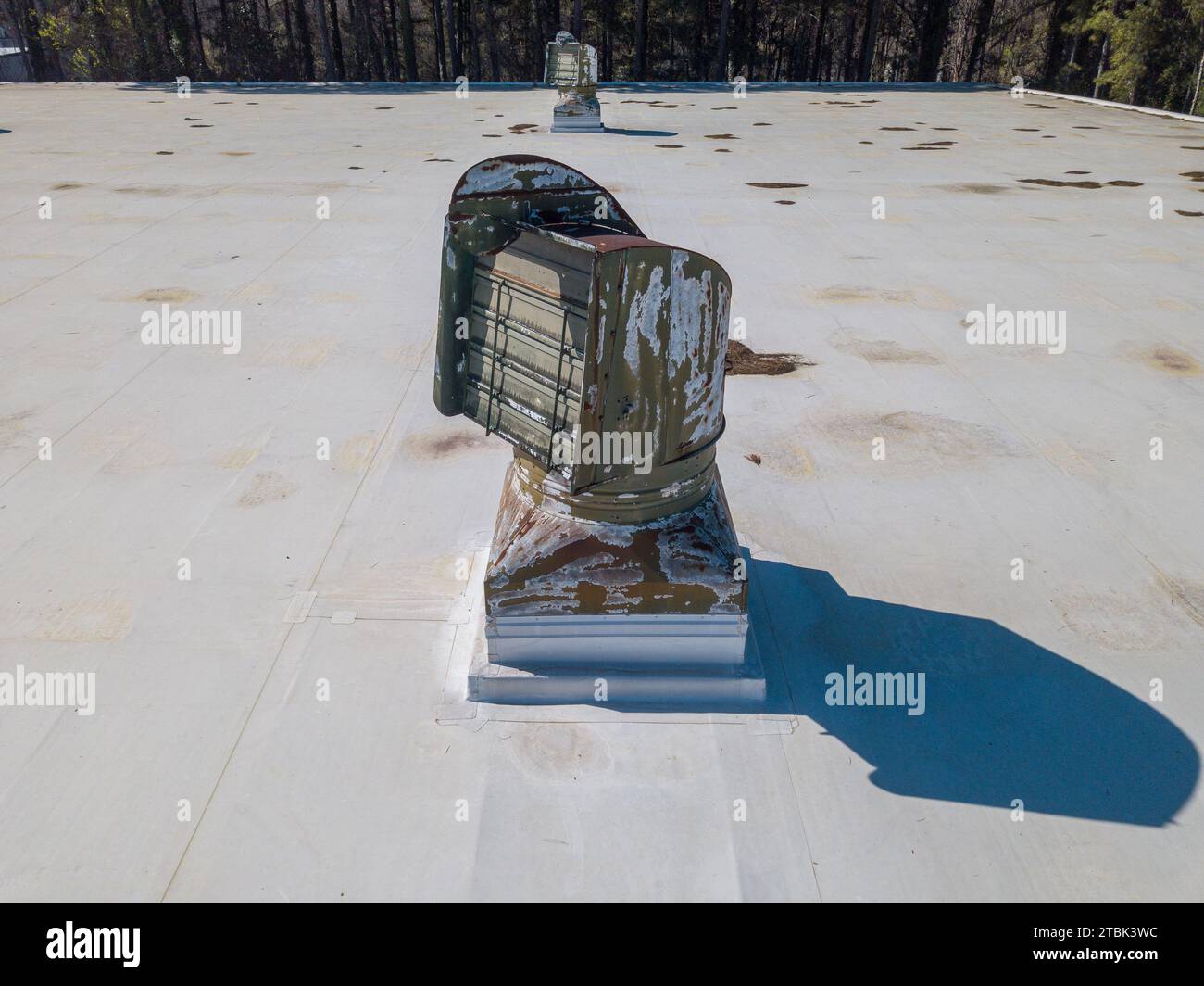 Drone photos of commercial buildings in Raleigh NC Stock Photo Alamy