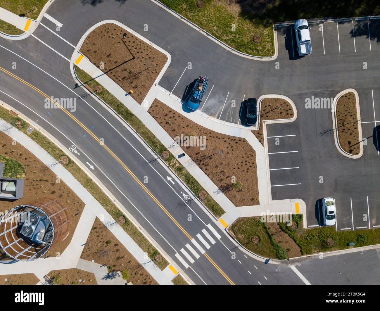 Drone photos of commercial buildings in Raleigh NC Stock Photo Alamy