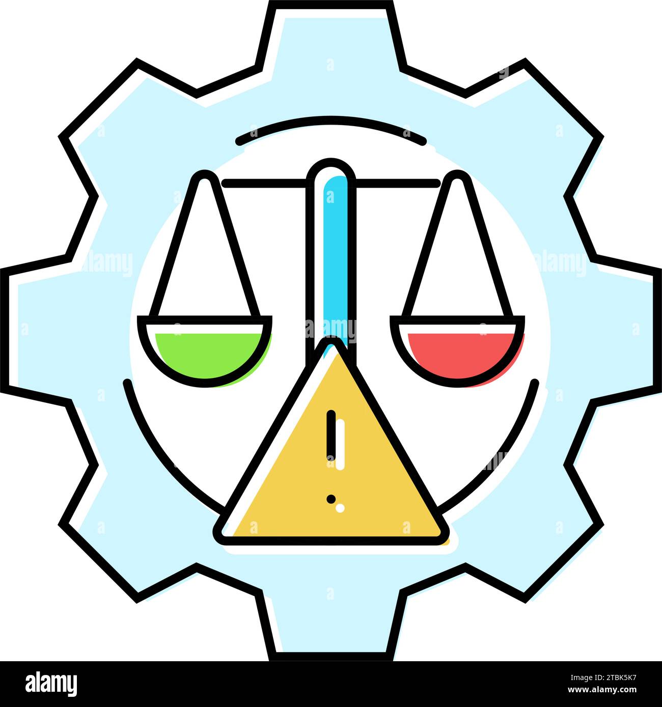 evaluation risk color icon vector illustration Stock Vector Image & Art ...