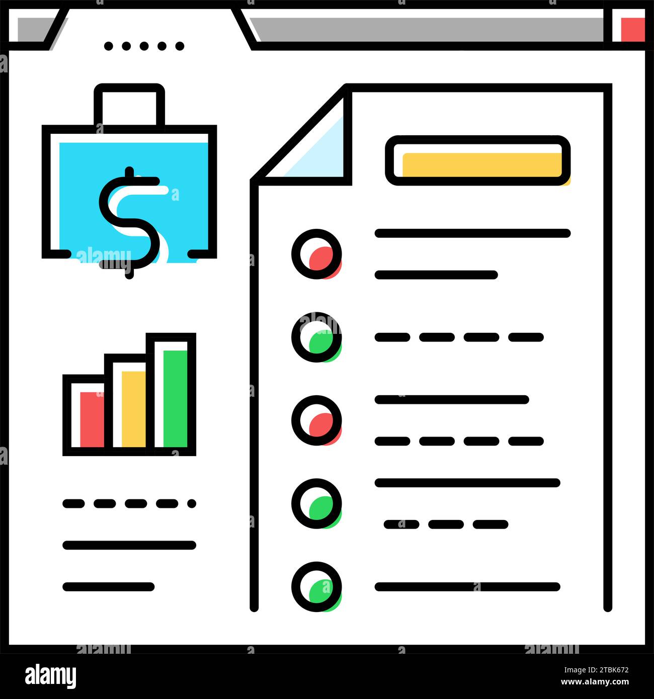 audit checklist color icon vector illustration Stock Vector Image & Art ...