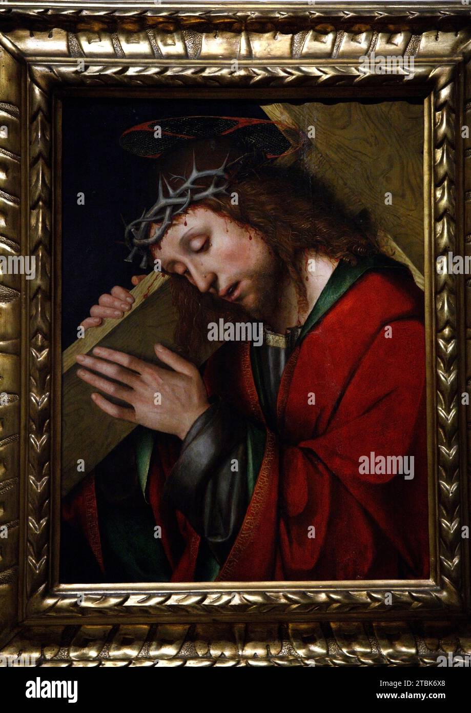 Italy Modena Galleria Estense - Christ carrying the cross by Giovanni Vincenzo Maineri 1474 - 1513 Stock Photo