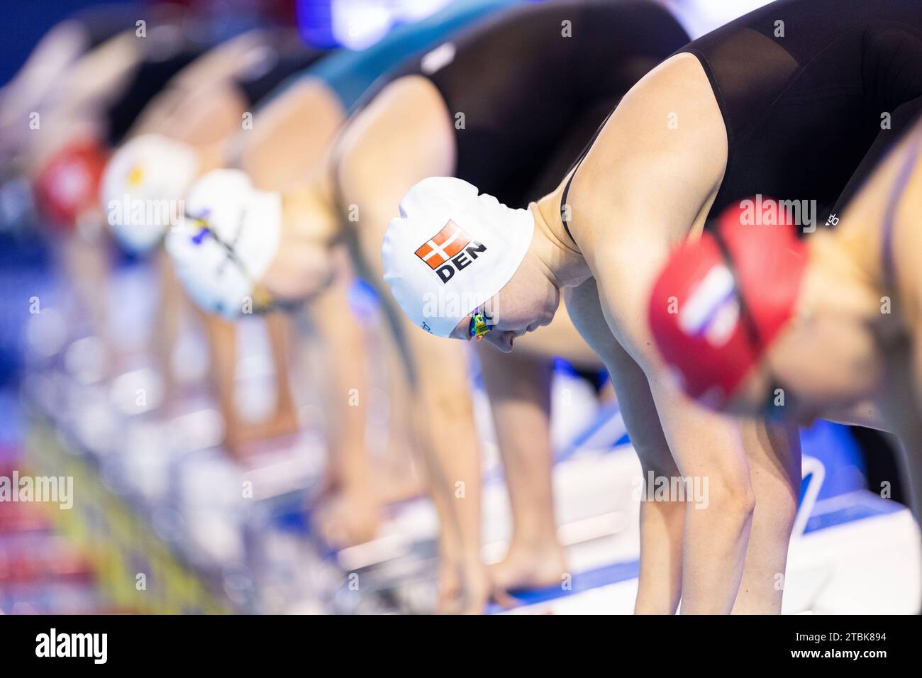 Bach Helena Rosendahl of Denmark on the starting block before Womenâ€™s
