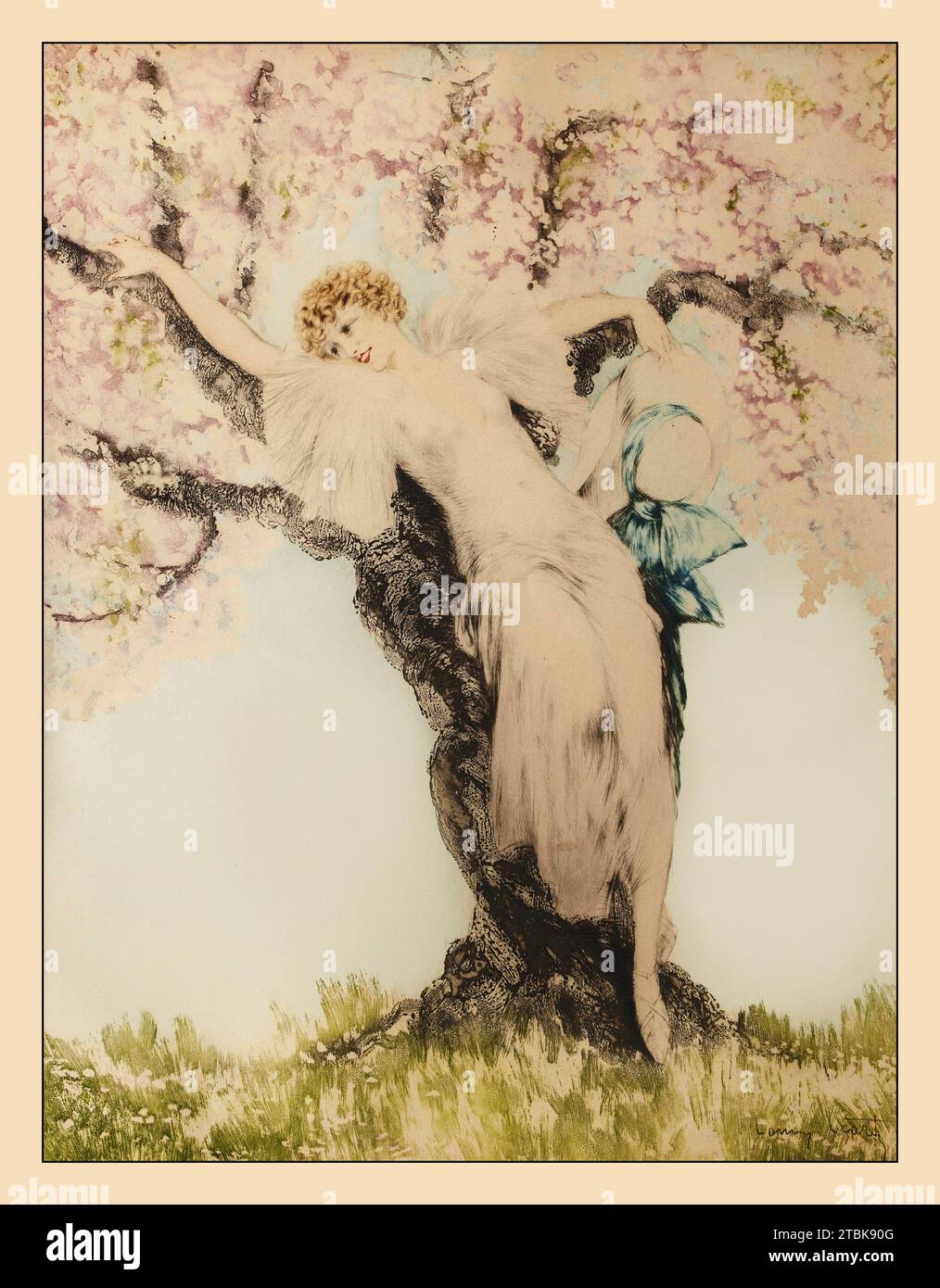 'Spring Blossoms, 1932' Stock Photo