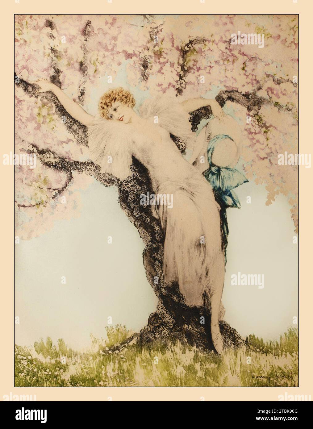 "Spring Blossoms, 1932" Stock Photo