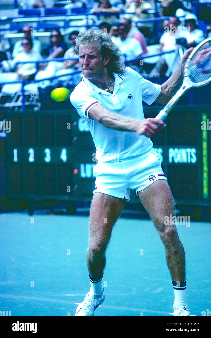 Vitas Gerulaitis (USA) competing at the 1978 US Open Tennis. Stock Photo