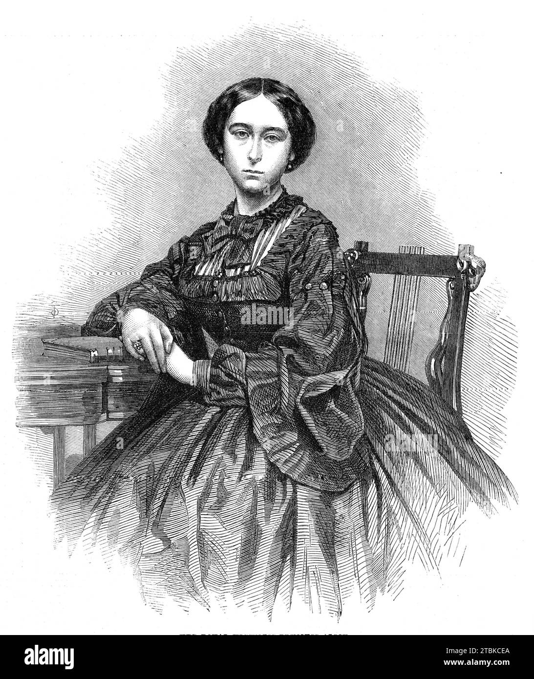 Her Royal Highness Princess Alice 1861 Engraving From A Photograph By her-royal-highness-princess-alice-1861-engraving-from-a-photograph-by