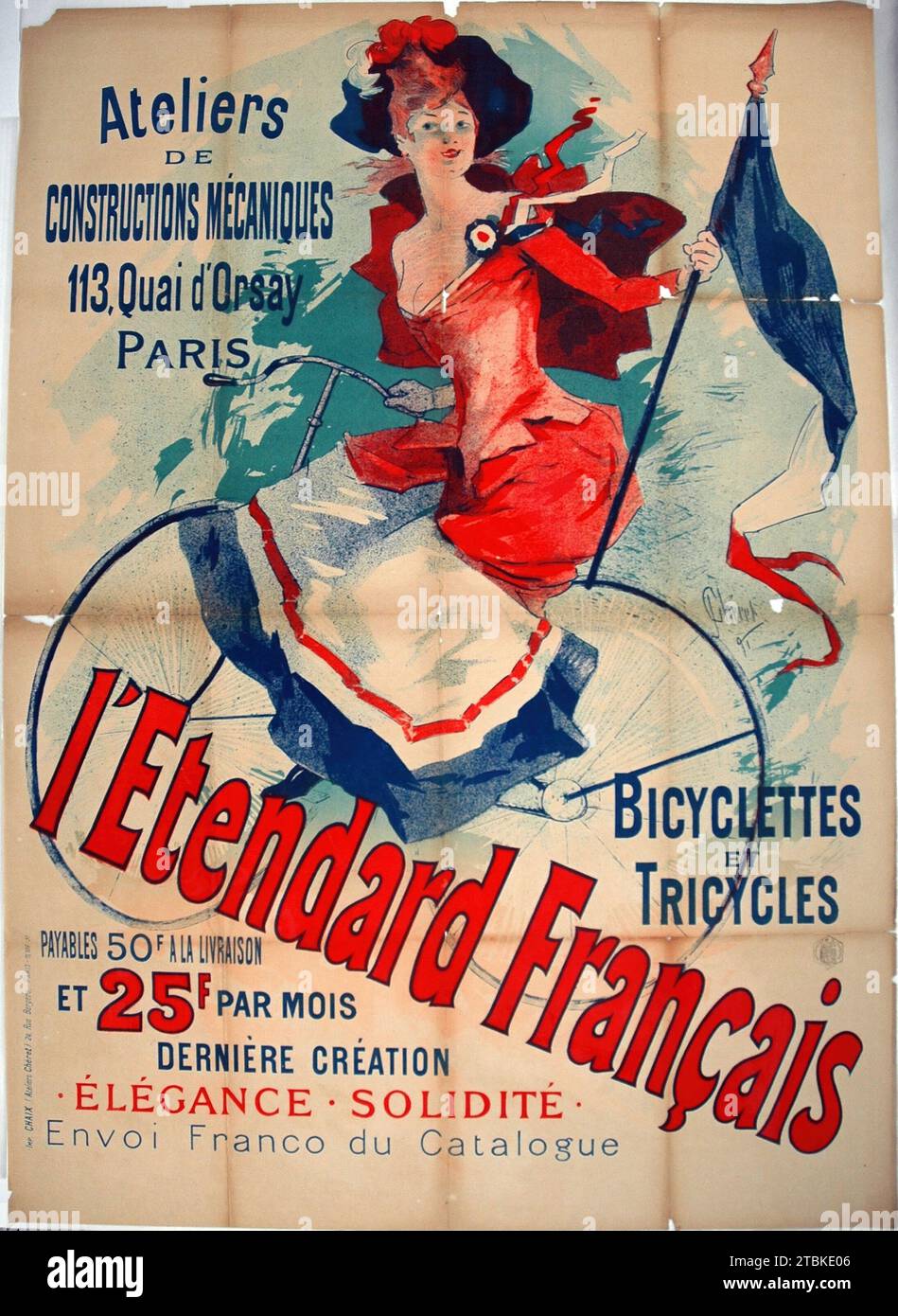 l'Etendard Francais, 1891. Stock Photo