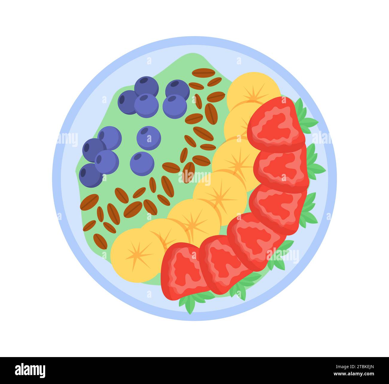 Bowl with granola vector concept Stock Vector