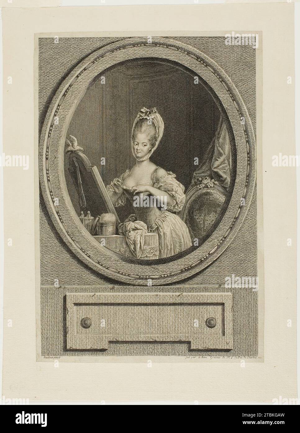 Her Size is so Ravishing, 1776. Stock Photo