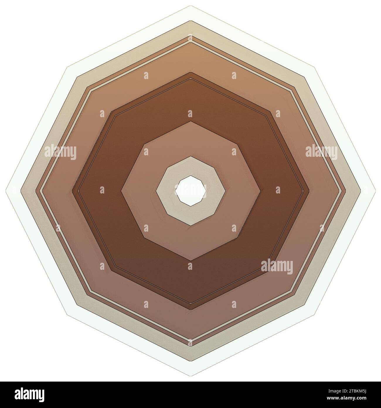 Geometric circle element for design. Abstract kaleidoscope fabric design. Stock Photo
