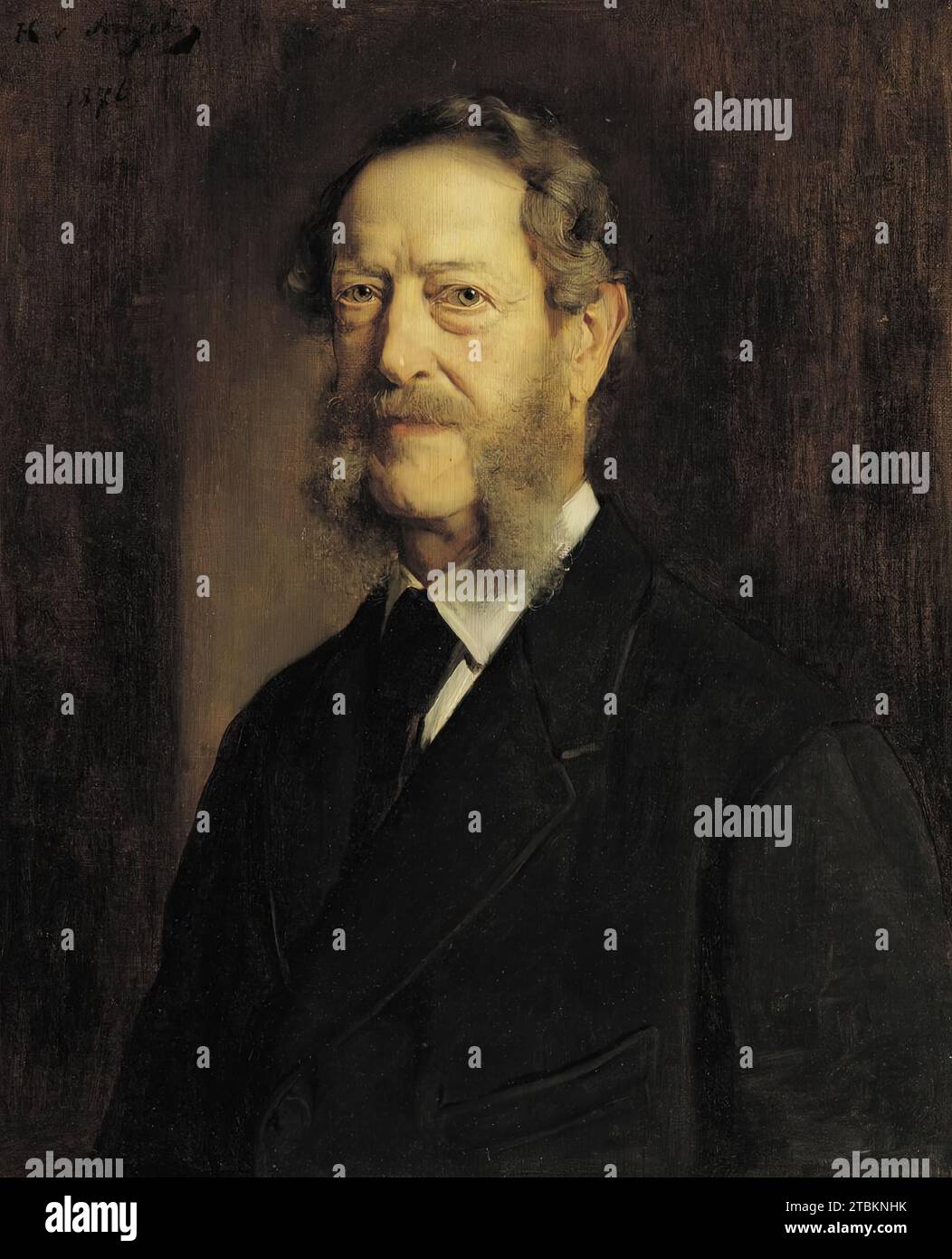 The poet Anastasius Gr&#xfc;n (alias Anton Alexander Graf von Auersperg), 1876. Stock Photo