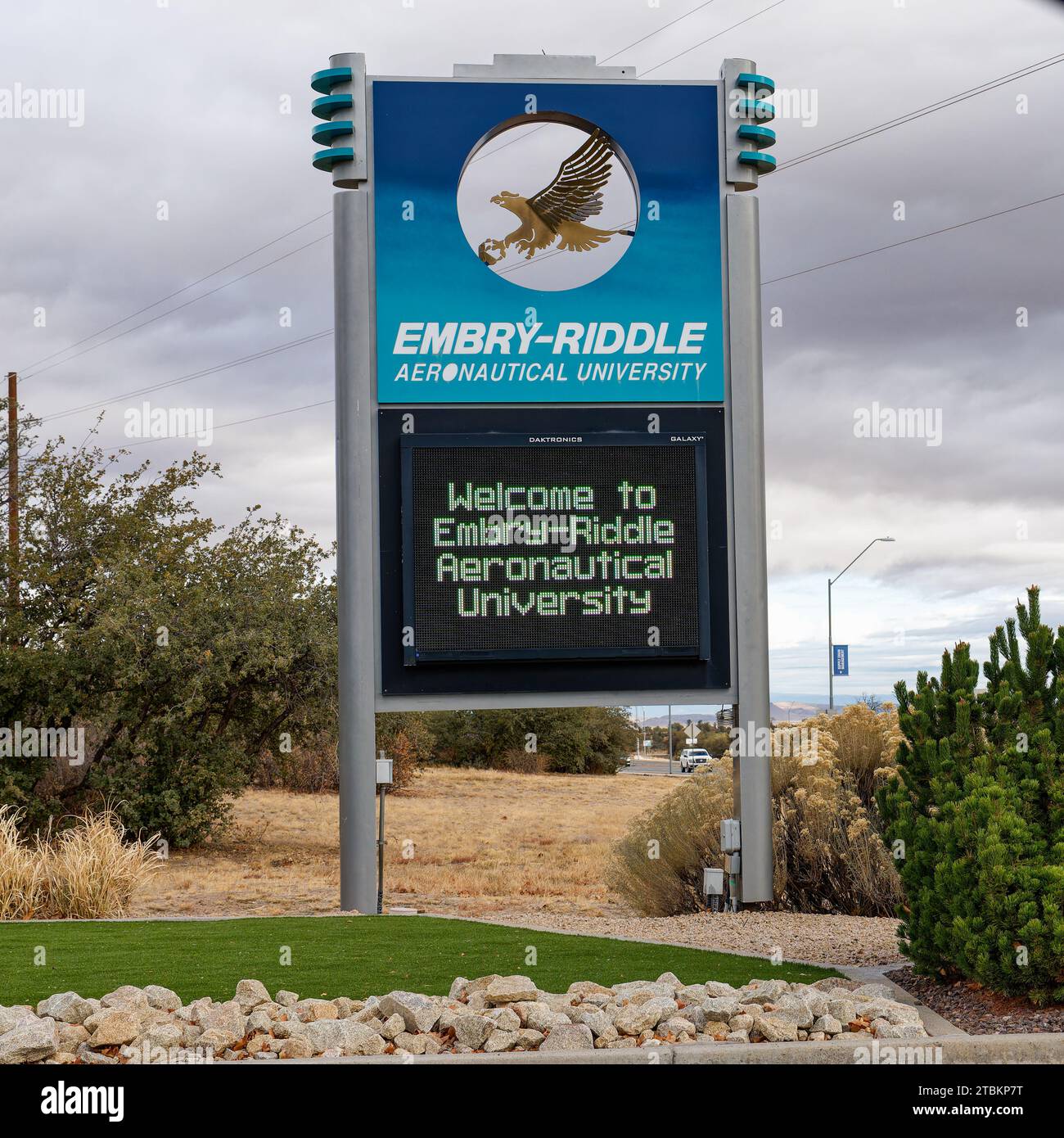 Prescott, AZ - Nov. 16, 2023: Embry‑Riddle Aeronautical University is the world's largest and most respected university specializing in aviation and a Stock Photo