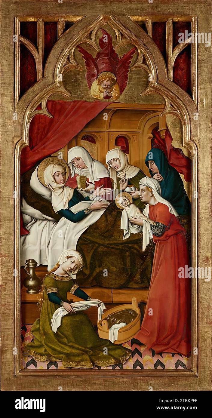 Birth of Mary, c1445/1450 Stock Photo - Alamy