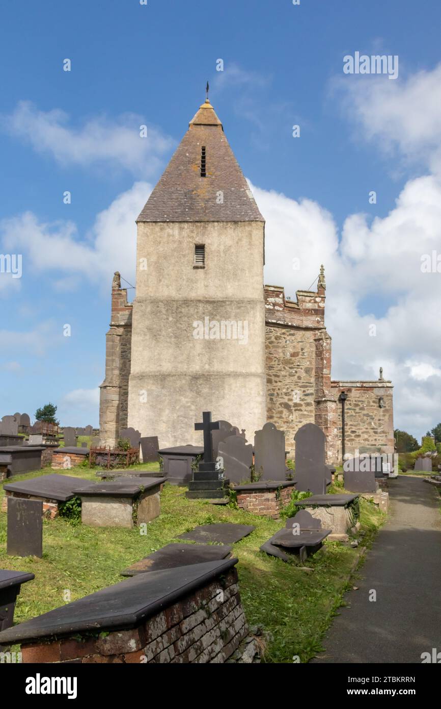 St Seiriol's Priory Church, Penmon, Beaumaris, Anglesey, Gwynedd, Wales Stock Photo