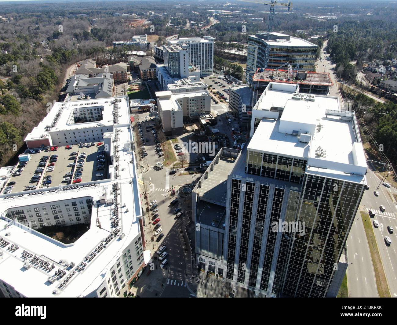 Drone photos of Raleigh North Carolina Stock Photo - Alamy