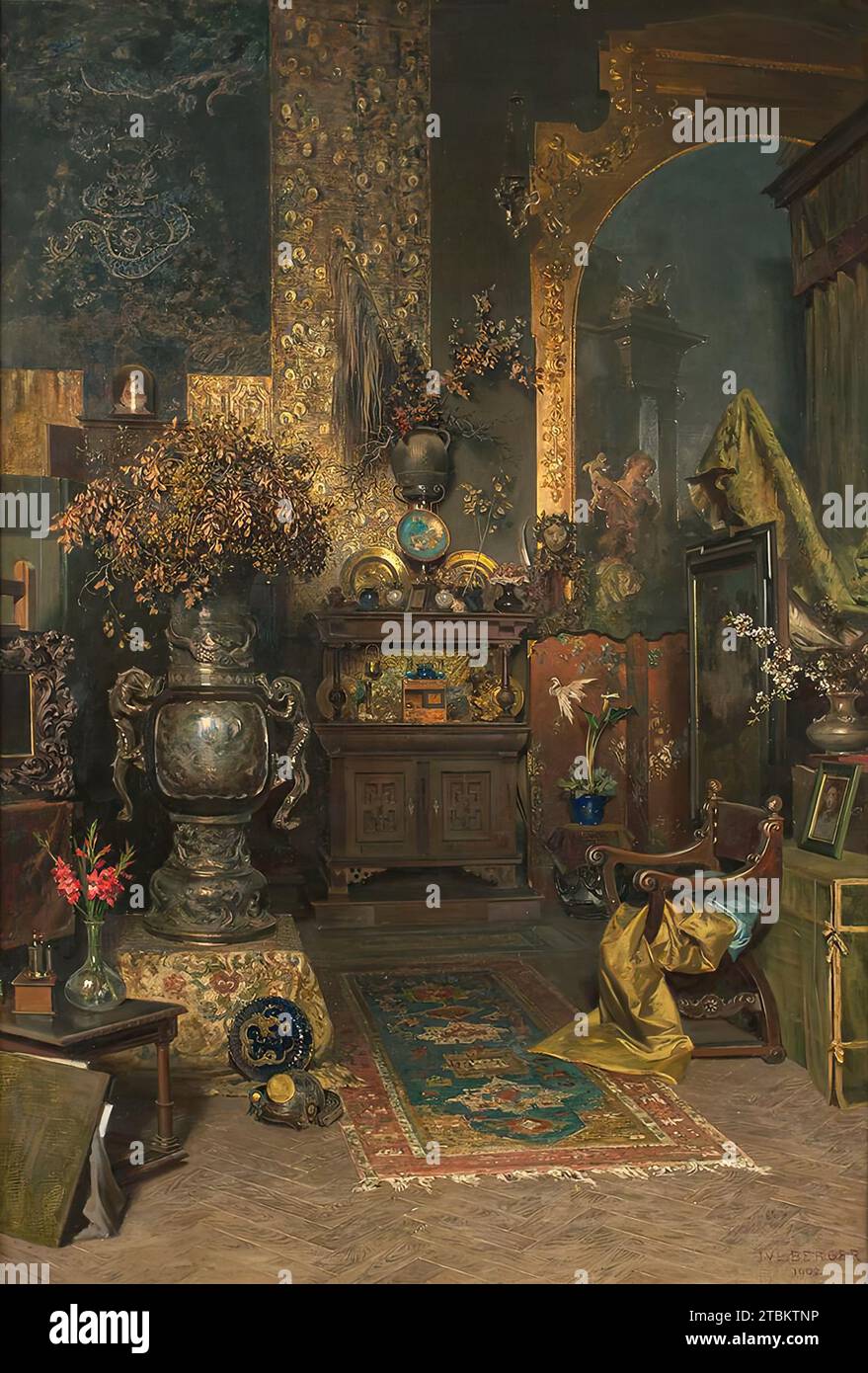 Studio interior, 1902 Stock Photo - Alamy