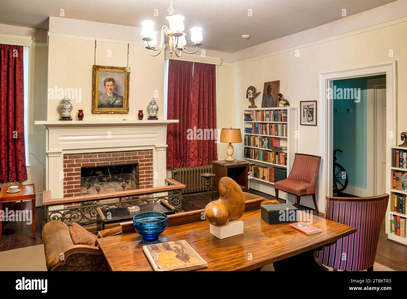 The Library in Rowan Oak, the home of William Faulkner, one of America