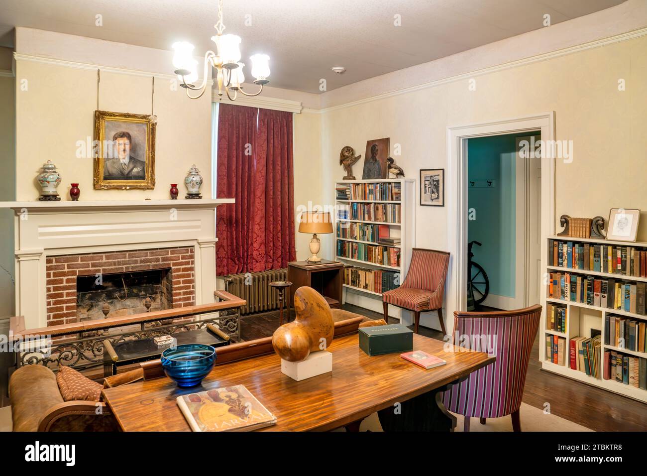 The Library in Rowan Oak, the home of William Faulkner, one of America