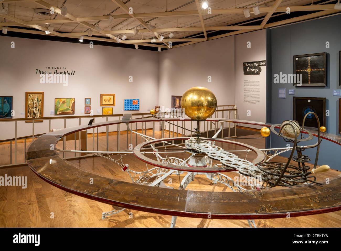 A planetary display model in the University Museum on the campus of the University of Mississippi, Ole Miss, in Oxford, Mississippi. Stock Photo
