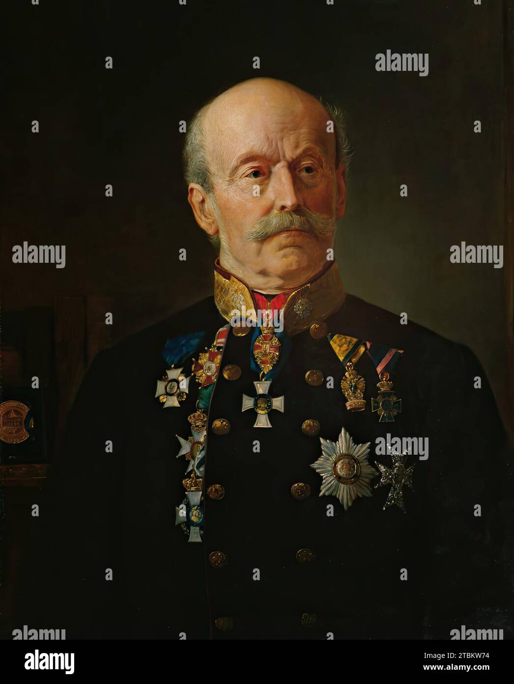 Peter Ritter von Tunner, 1874. Stock Photo