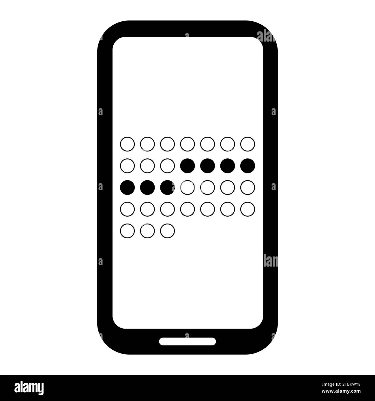 smartphone calendar menstruation cycle women track icon black vector smartphone calendar menstruation cycle women track icon black vector