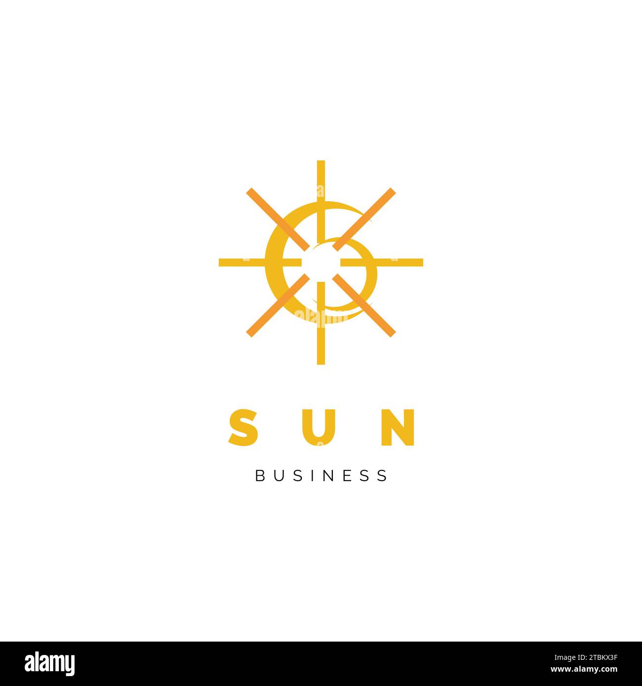 Sun Icon Logo Design Template Stock Vector Image & Art - Alamy