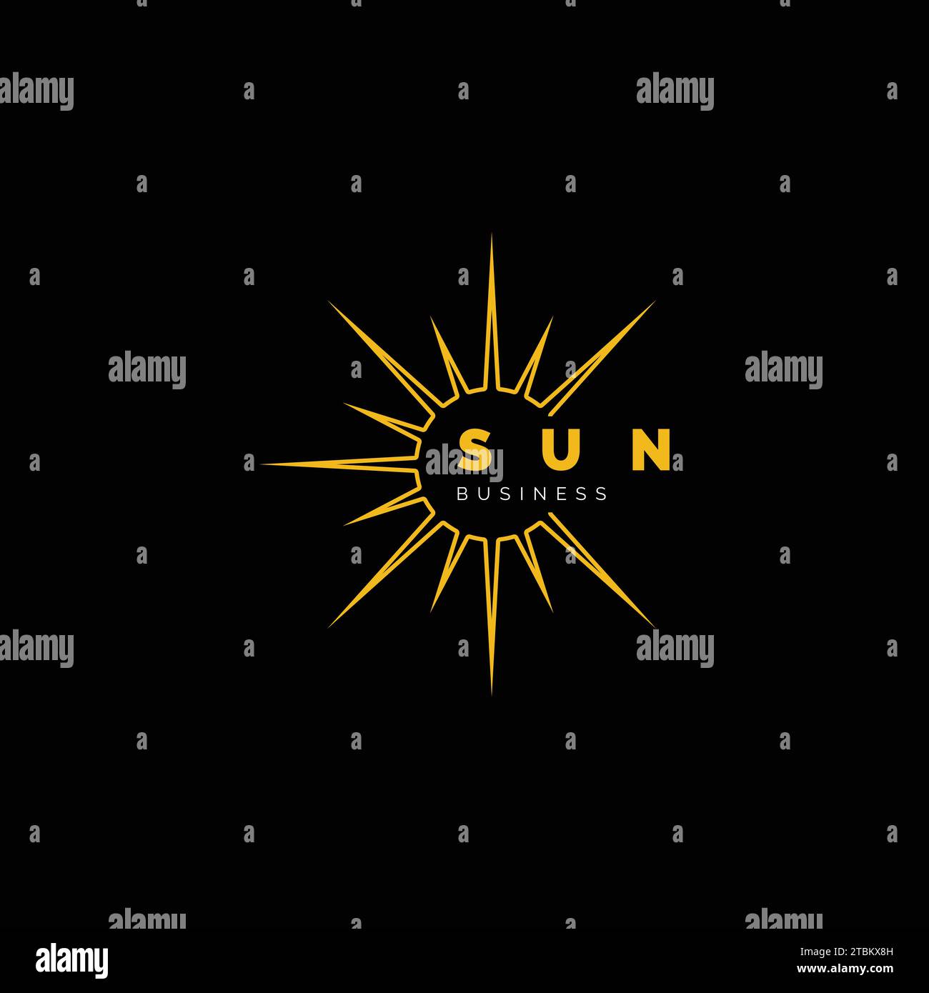 Sun Icon Logo Design Template Stock Vector Image & Art - Alamy