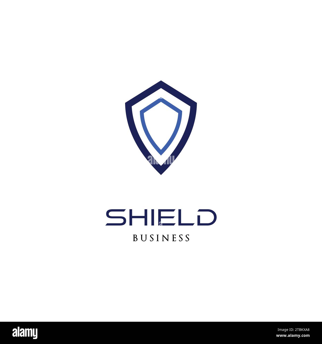 Shield Icon Logo Design Template Stock Vector