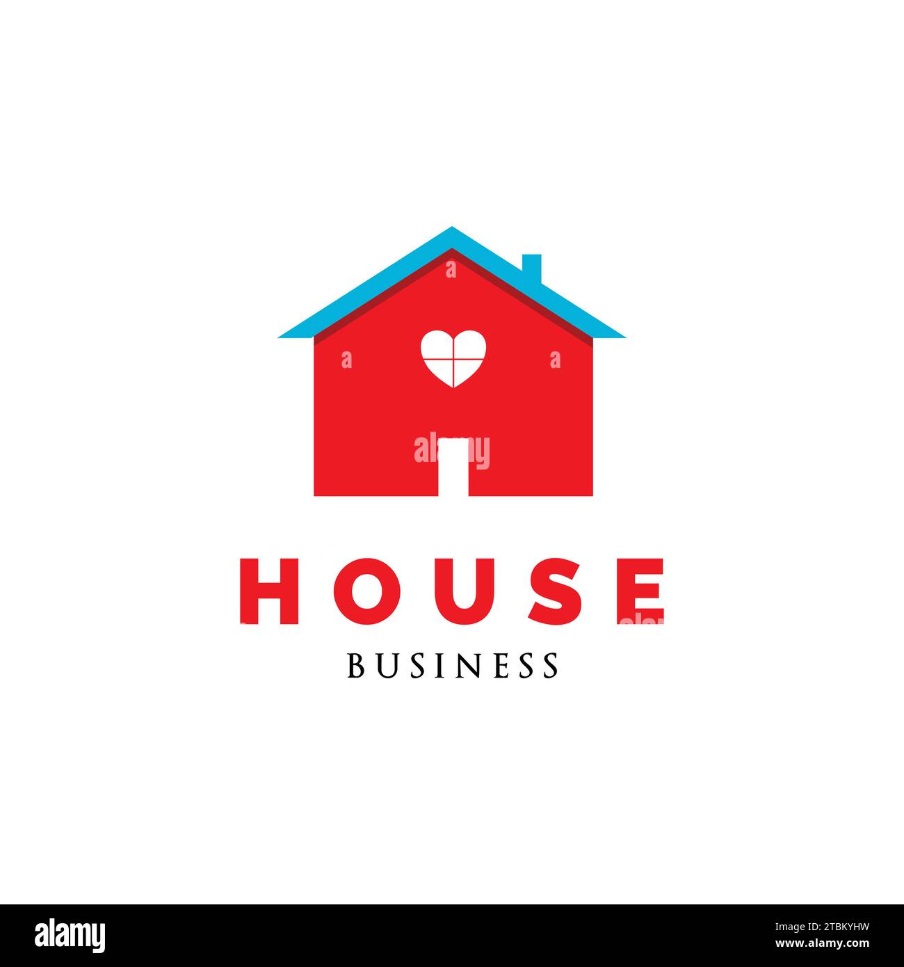 Love House Icon Logo Design Template Stock Vector