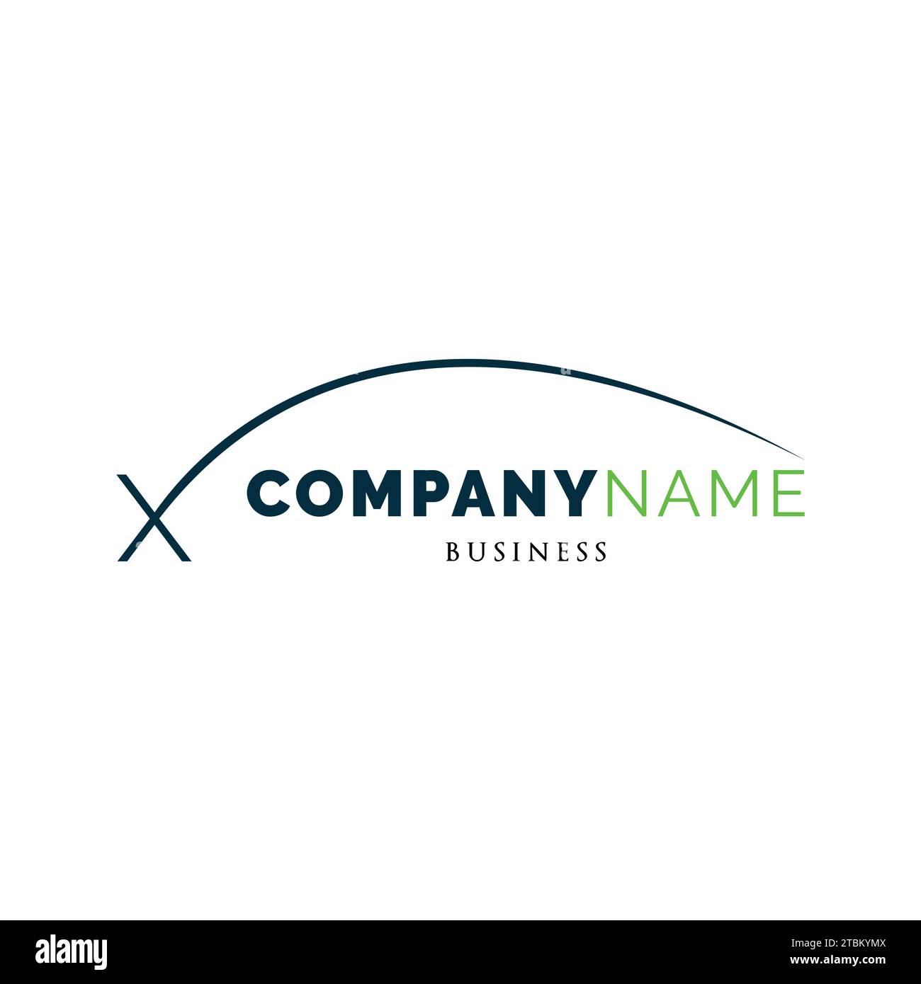 Initial Letter X Swoosh Icon Logo Design Template Stock Vector Image ...